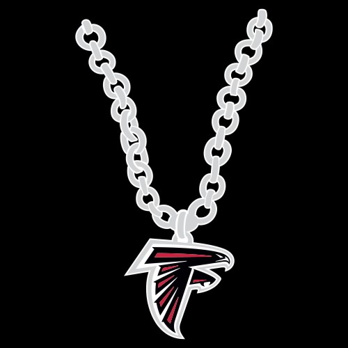 Atlanta Falcons Necklace logo vinyl decal